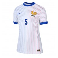 Camiseta Francia Jules Kounde #5 Segunda Equipación Replica Eurocopa 2024 para mujer mangas cortas